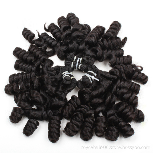 Funmi Hair Super Double Drawn Durable Remy Human Hair Extensions  with Customized Hair Weave Package